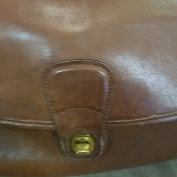 Coach Brown Leather Messenger Bag